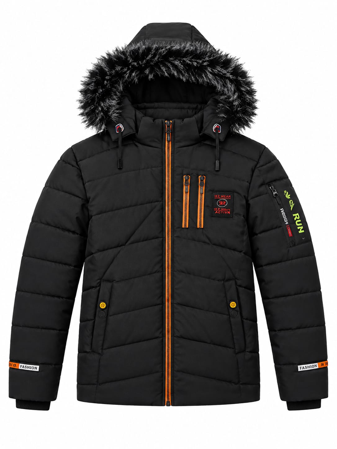 Premium Black Winter Puffer Jacket